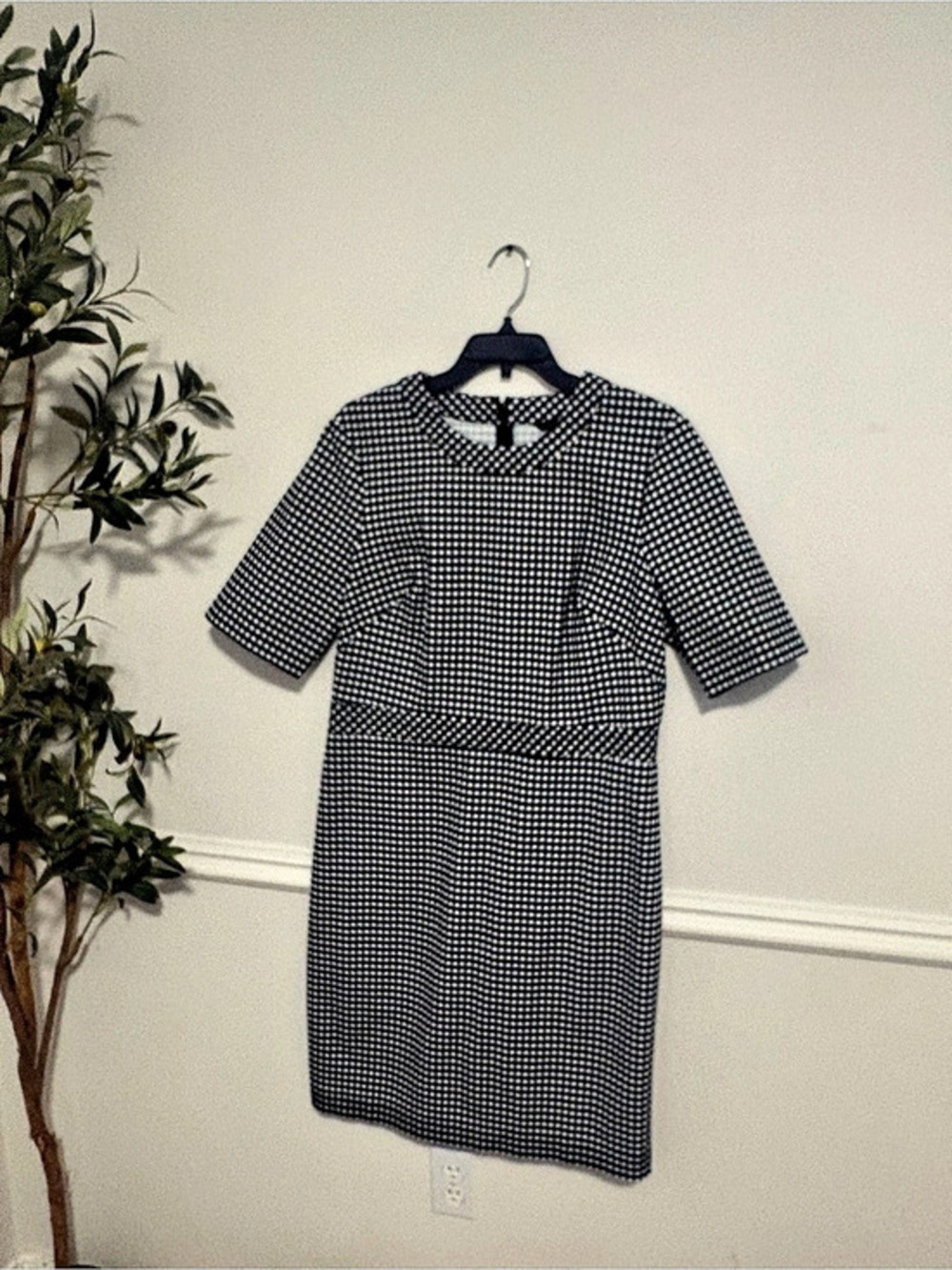 Banana Republic Gingham Sheath Dress Size 14
